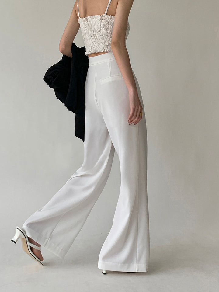 Tie Waist Flowy Wide Leg Pants