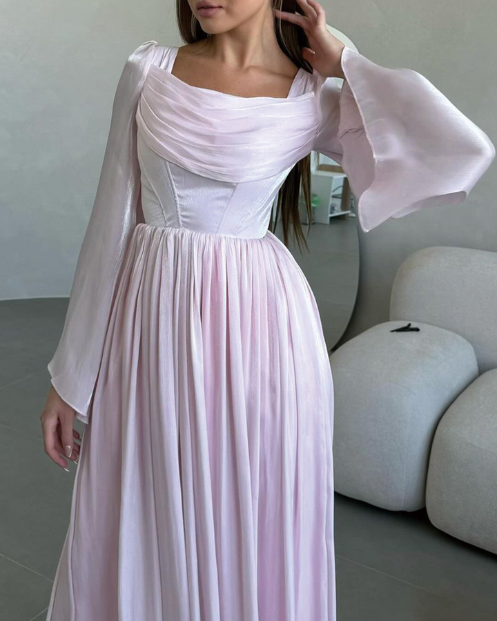 robe sexy à manches bouffantes