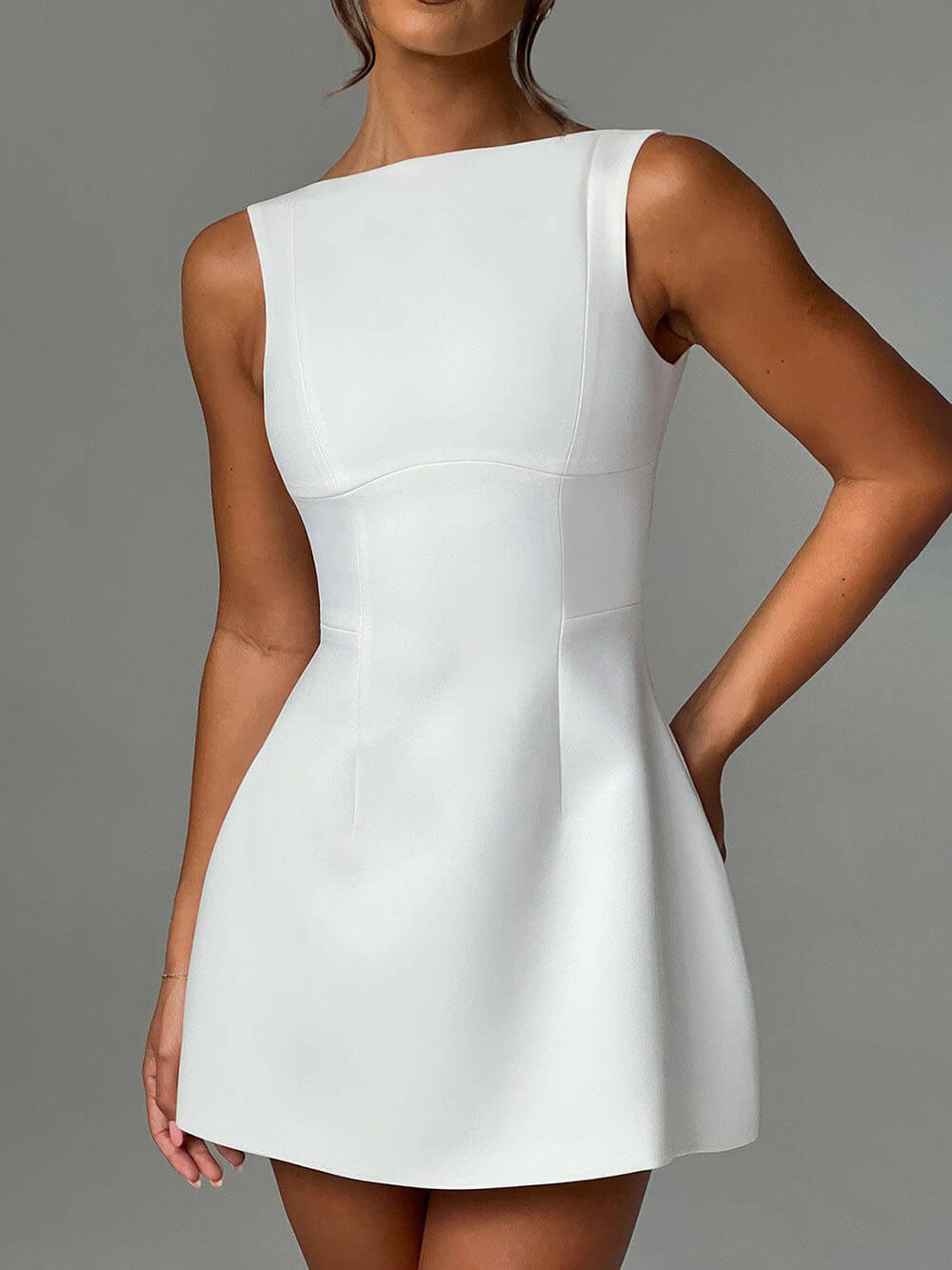 Backless Sleeveless Mini Dress