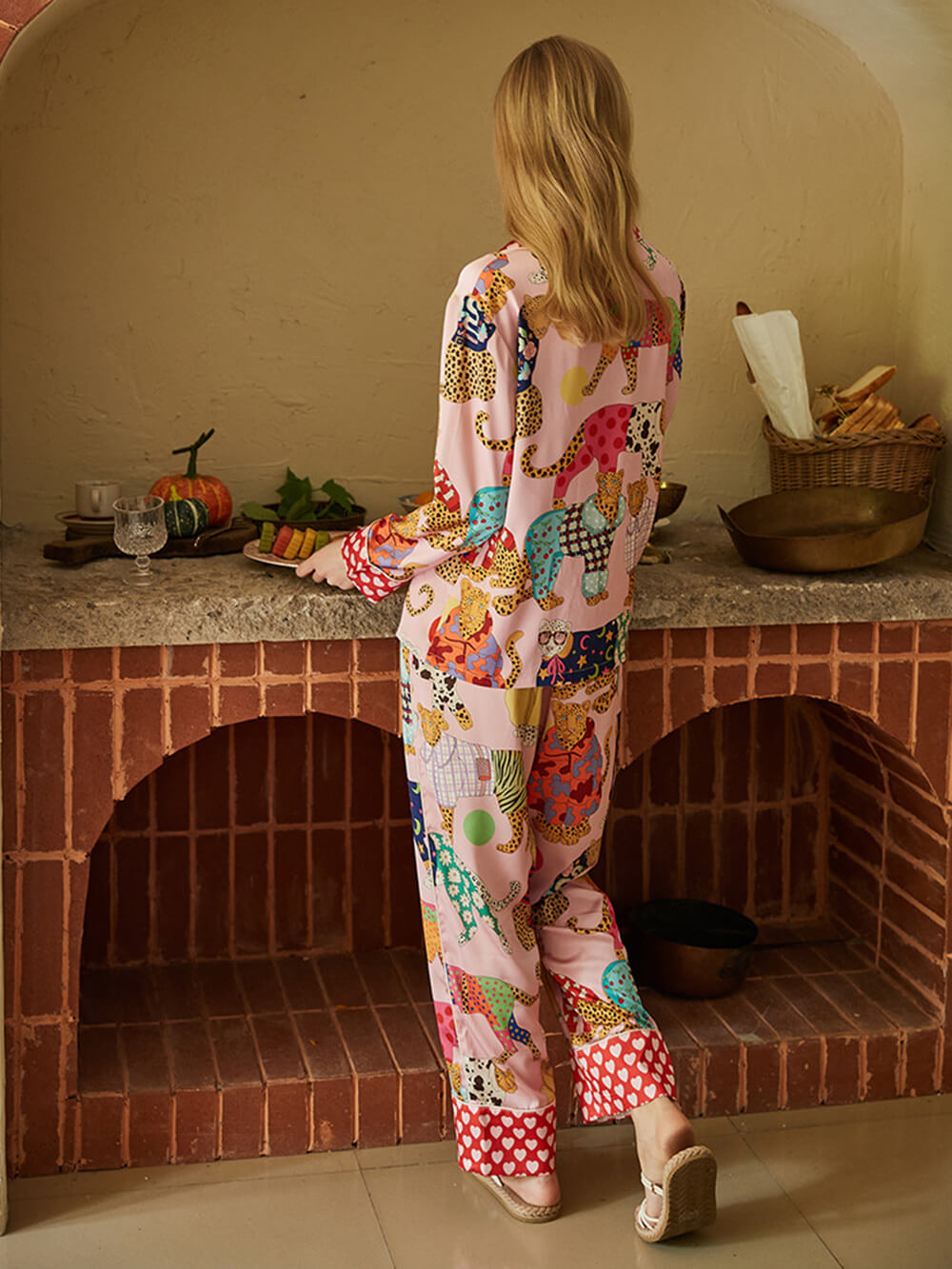 Dressing Leopard Print Pajama Set