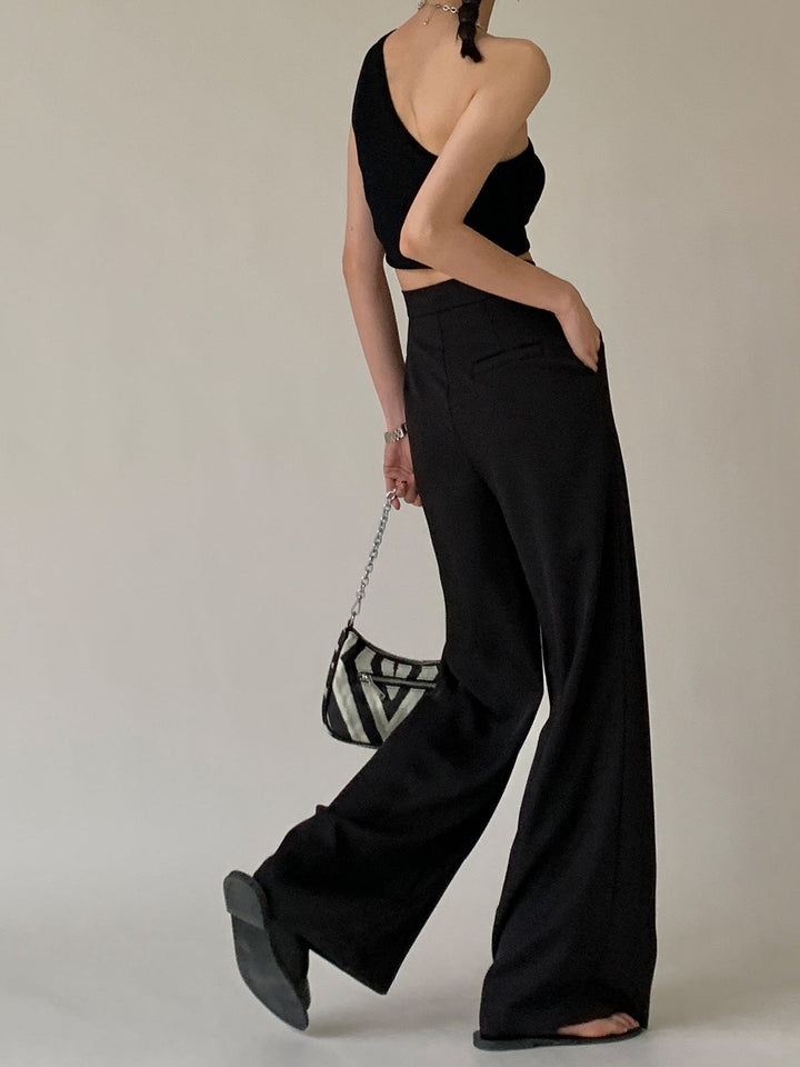 Tie Waist Flowy Wide Leg Pants