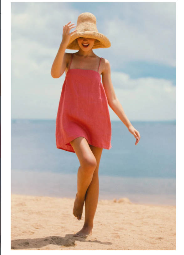 Summer Slip Dress In Pink