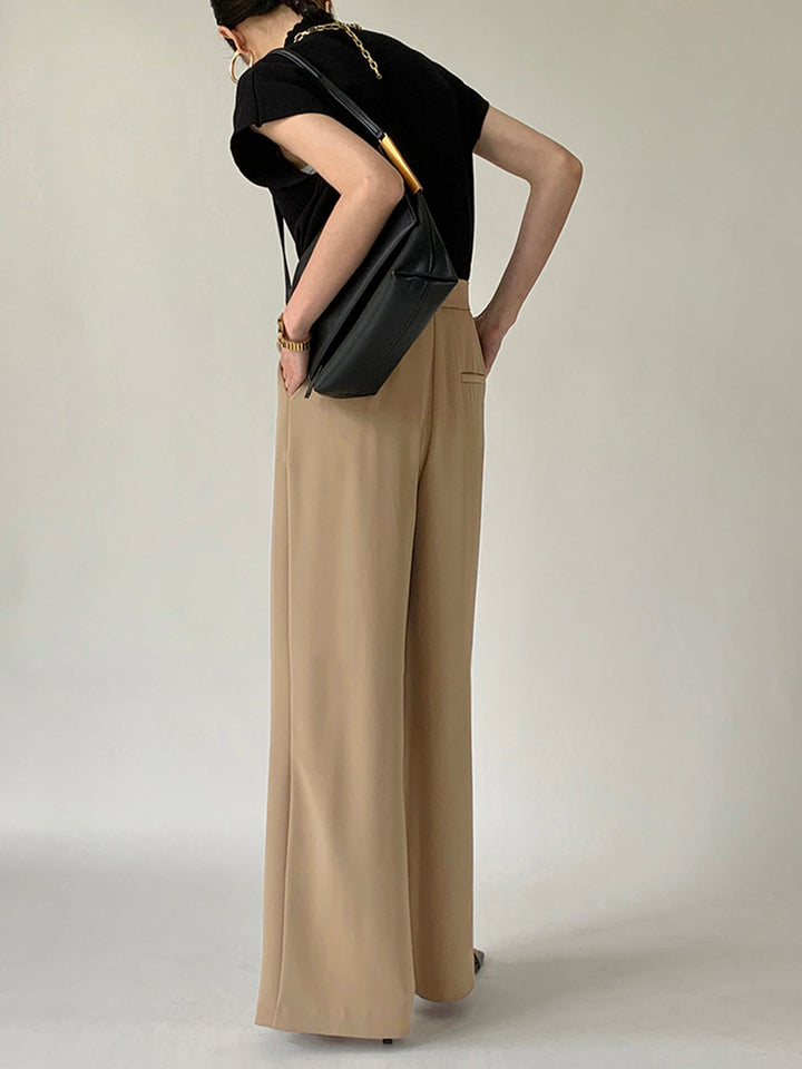 Tie Waist Flowy Wide Leg Pants