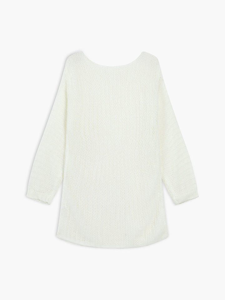 Open Knit Oversized Sweater