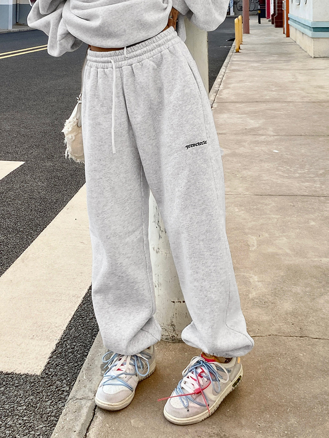 Minimalism Oversized Two Piece Long Sleeve Pants Set