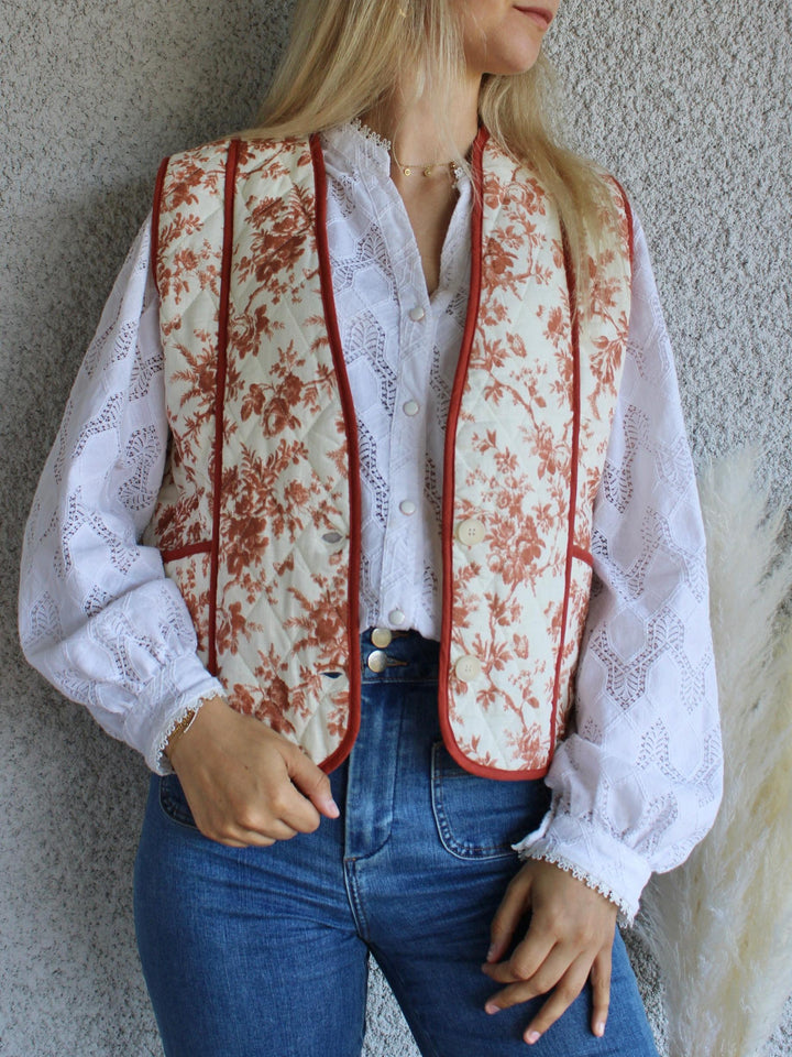 Fashion Printed Padded Waistcoat