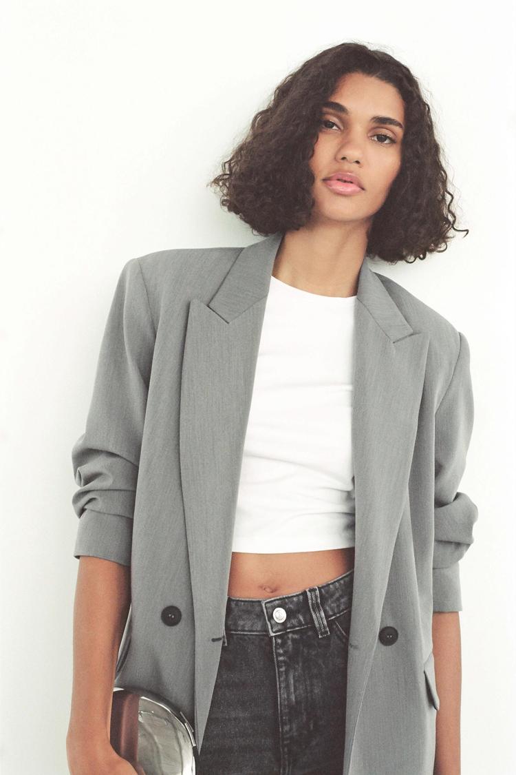 Casual Loose Double-Breasted Suit Jacket