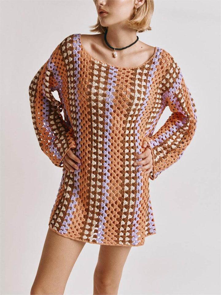 Myra Crochet Mini Dress