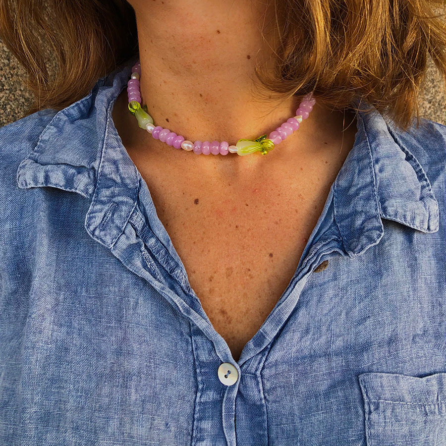 Vegetable Beaded Necklace