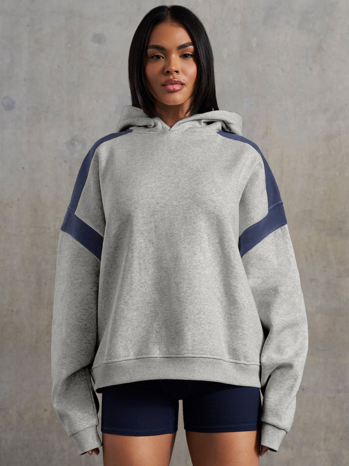 Loose Long-Sleeved Line Sport Hoodie