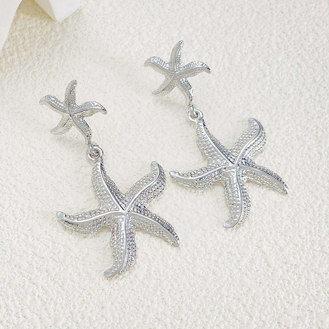 Starfish Pendant Earrings