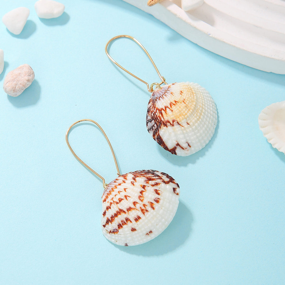 Boho Style Shell Beaded Braided Earrings