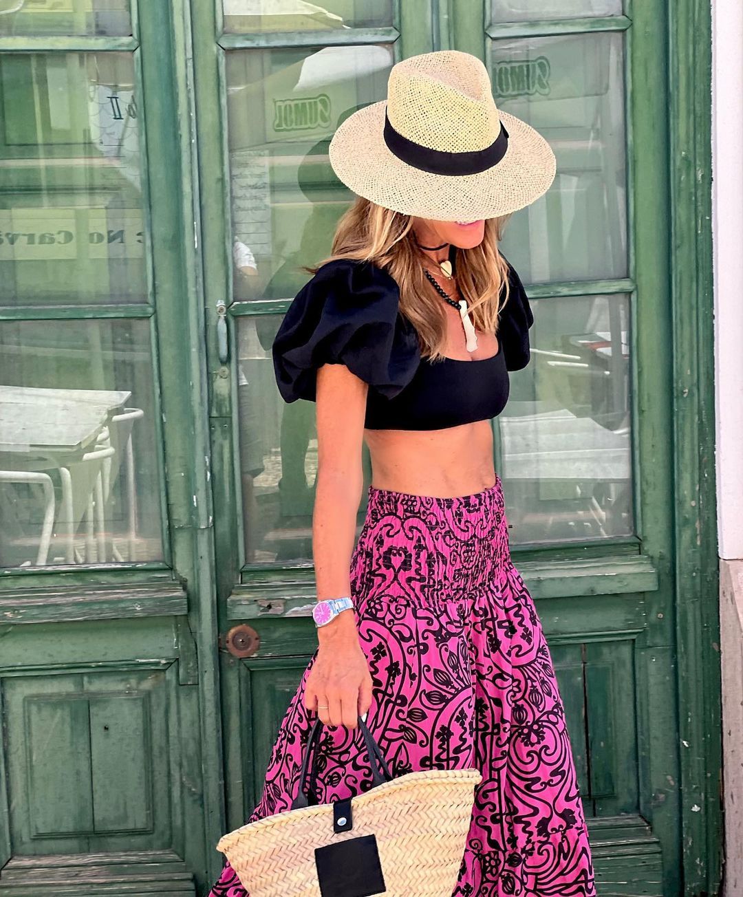 Bohemian Holiday Casual Print Skirt