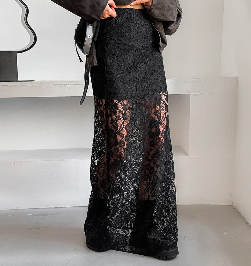 Black Lace Skirt