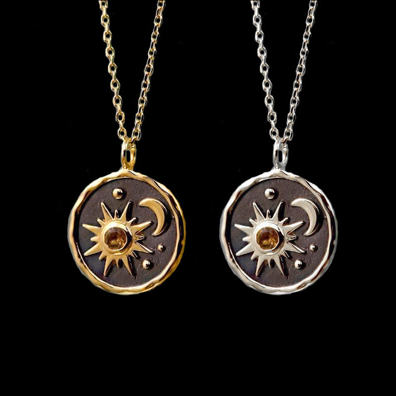 Boho Sun Moon Necklace