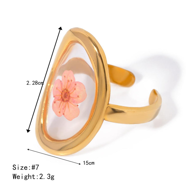 Retro Eternal Flower Ring