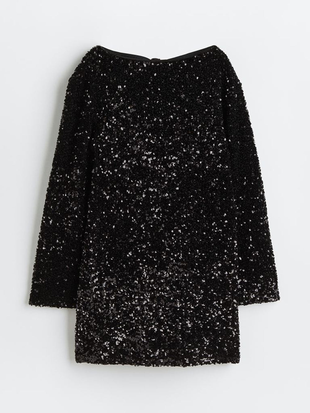 XMAS Sequined Tie Back Midi Dress In White