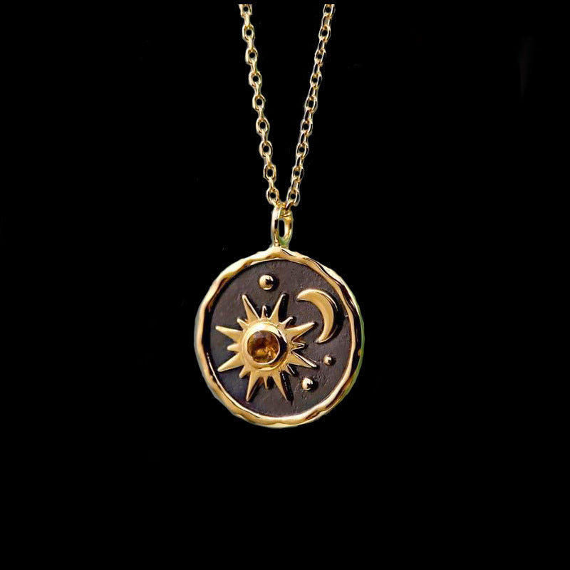 Boho Sun Moon Necklace