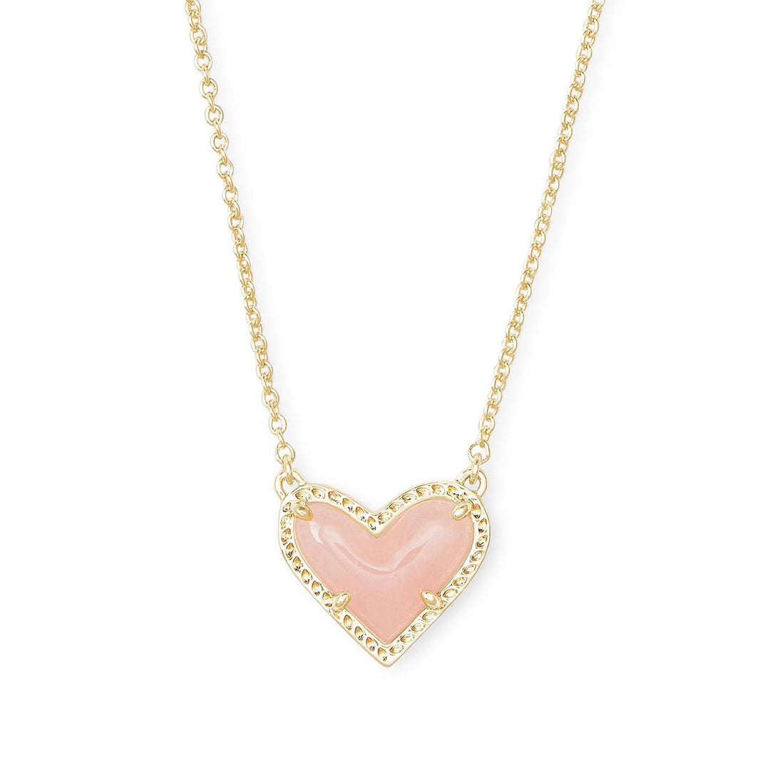 Collier coeur incrusté