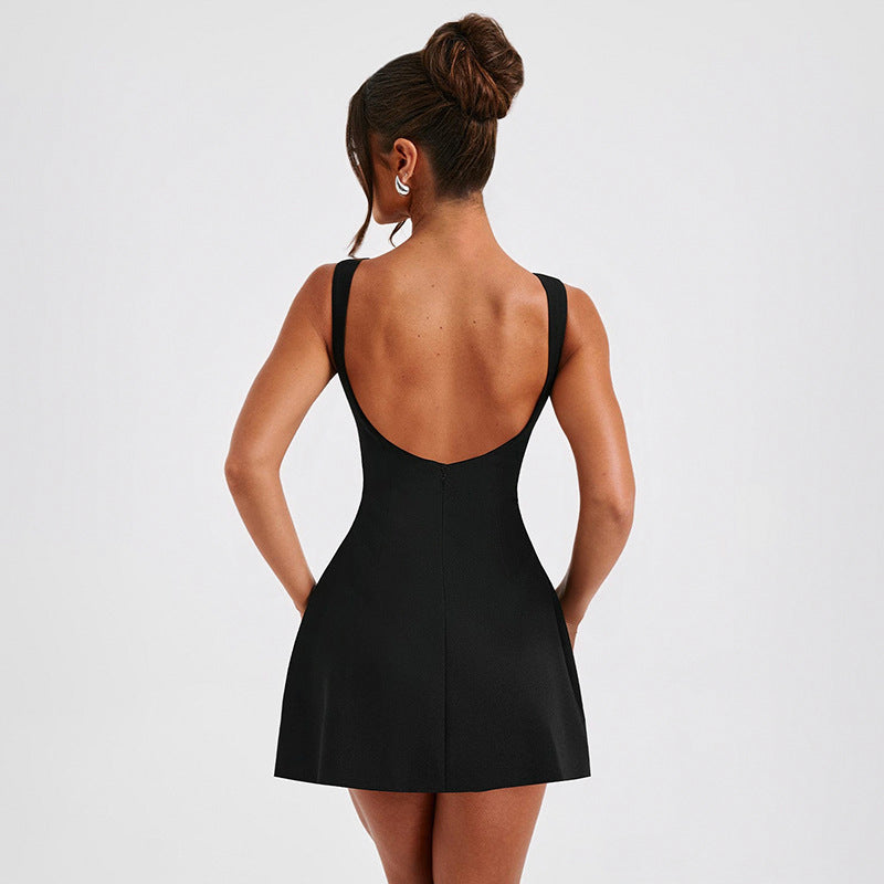 Backless Sleeveless Mini Dress