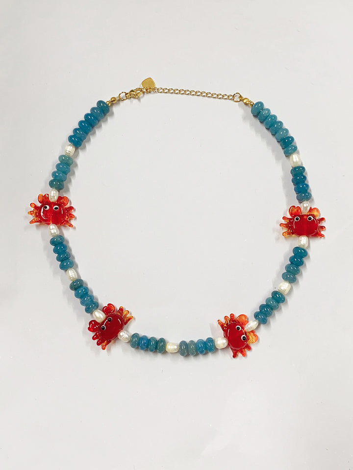 Crab Beaded Necklace