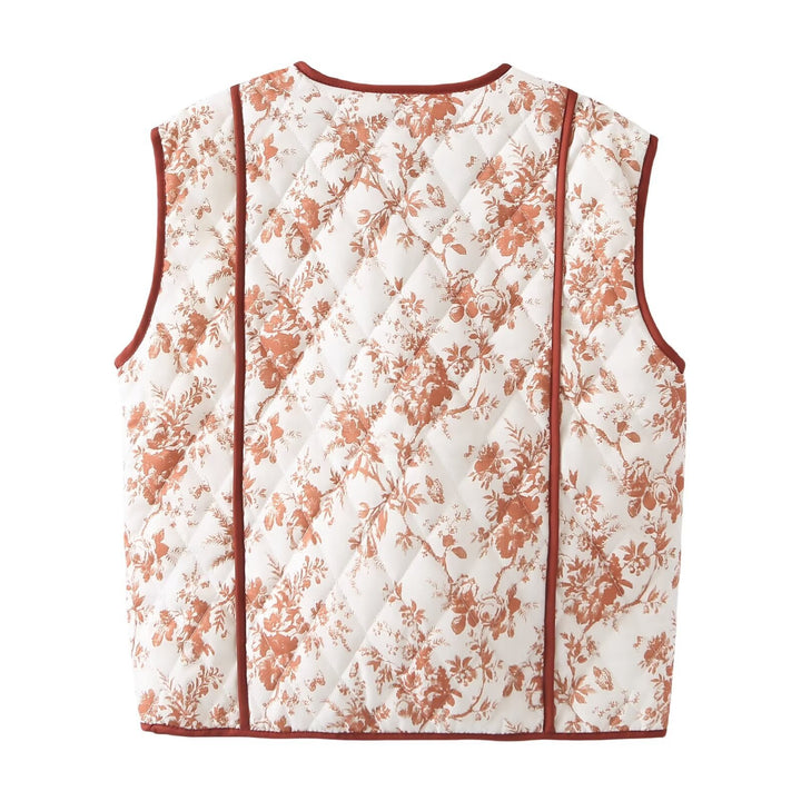 Fashion Printed Padded Waistcoat