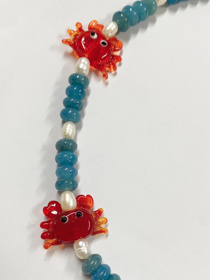 Crab Beaded Necklace