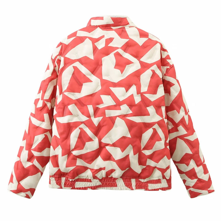 Chaqueta con estampado irregular