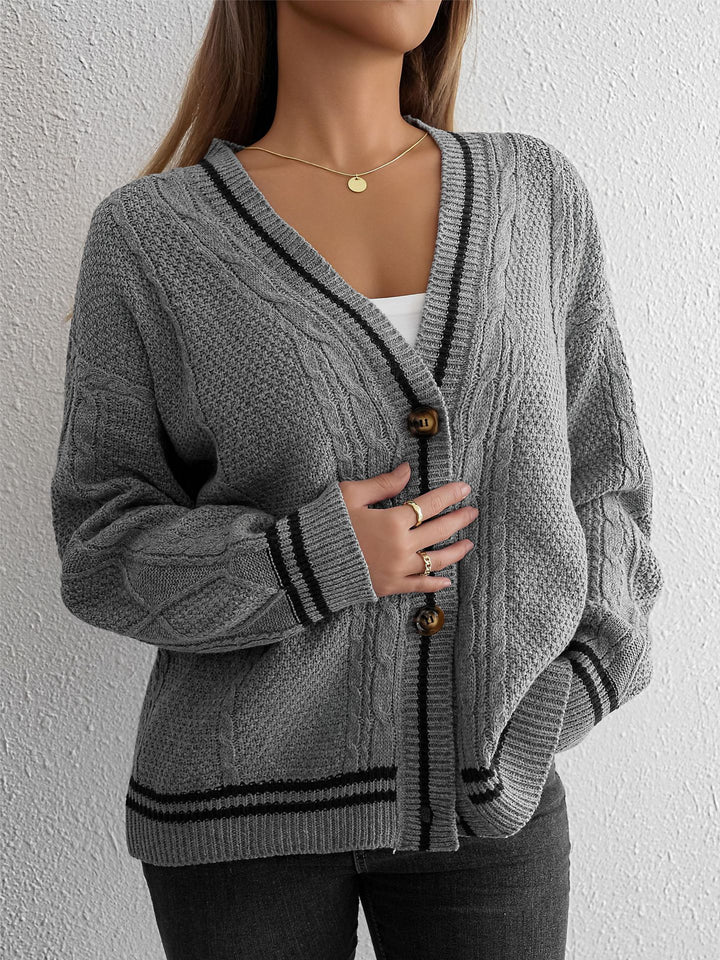 Lovely Star Sleeves Knitted Cardigan