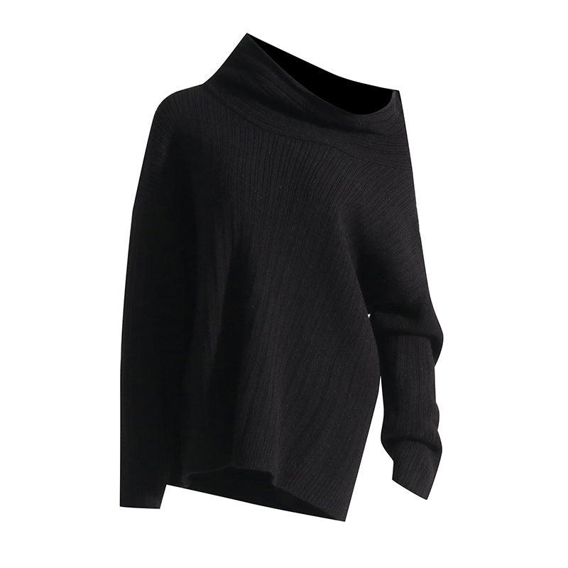 Pullover oversize lavorato a maglia alta