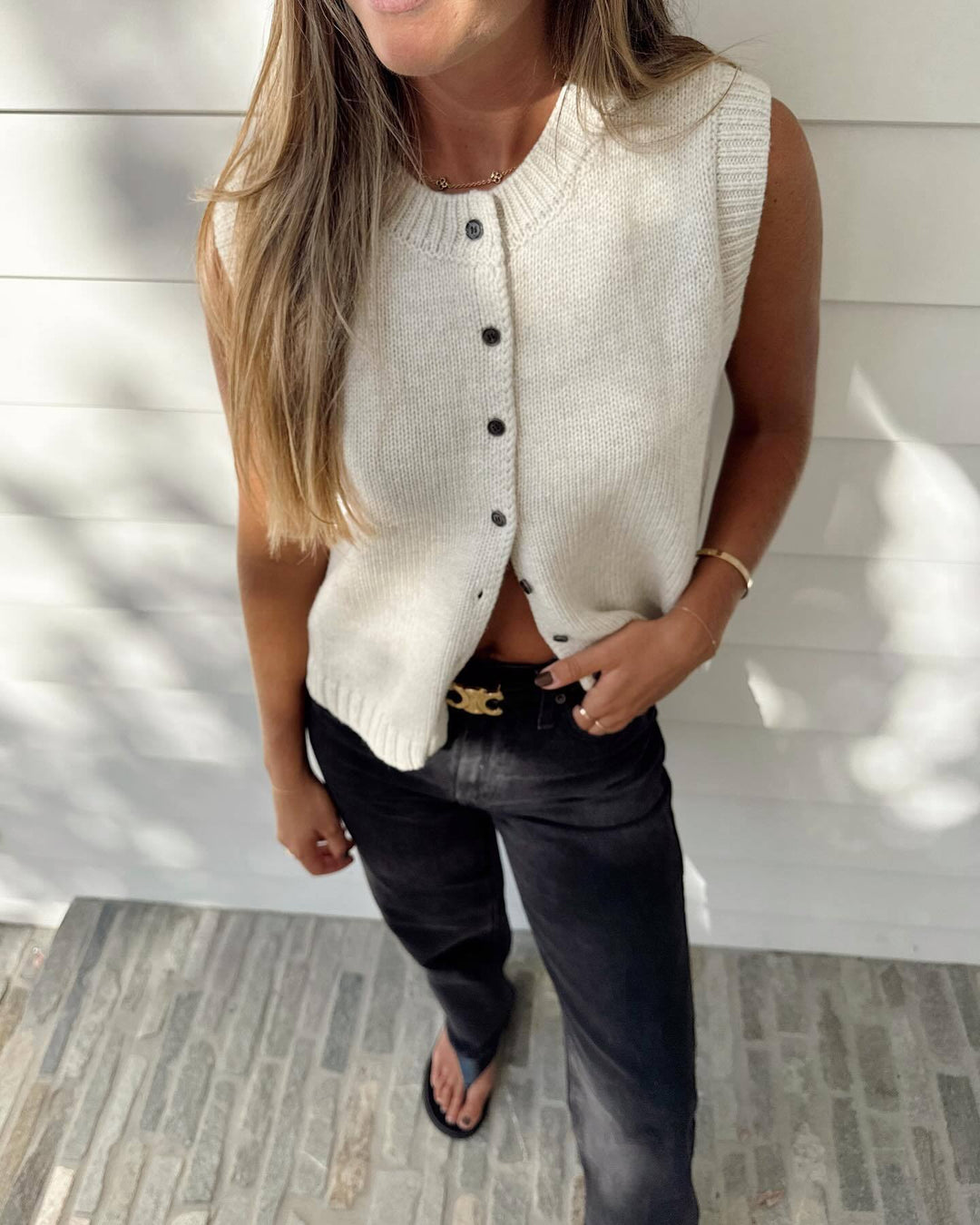 Knit Sleeveless Vest