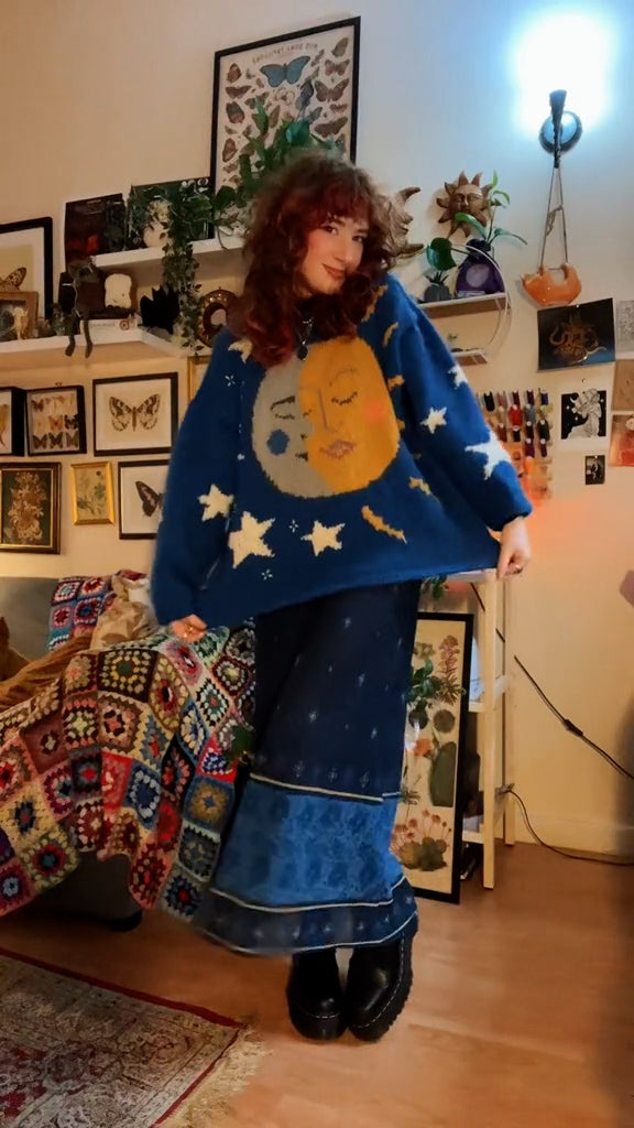 Galaxy Vintage Knitting Pattern Sweater