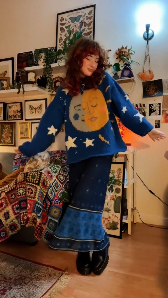 Galaxy Vintage Knitting Pattern Sweater