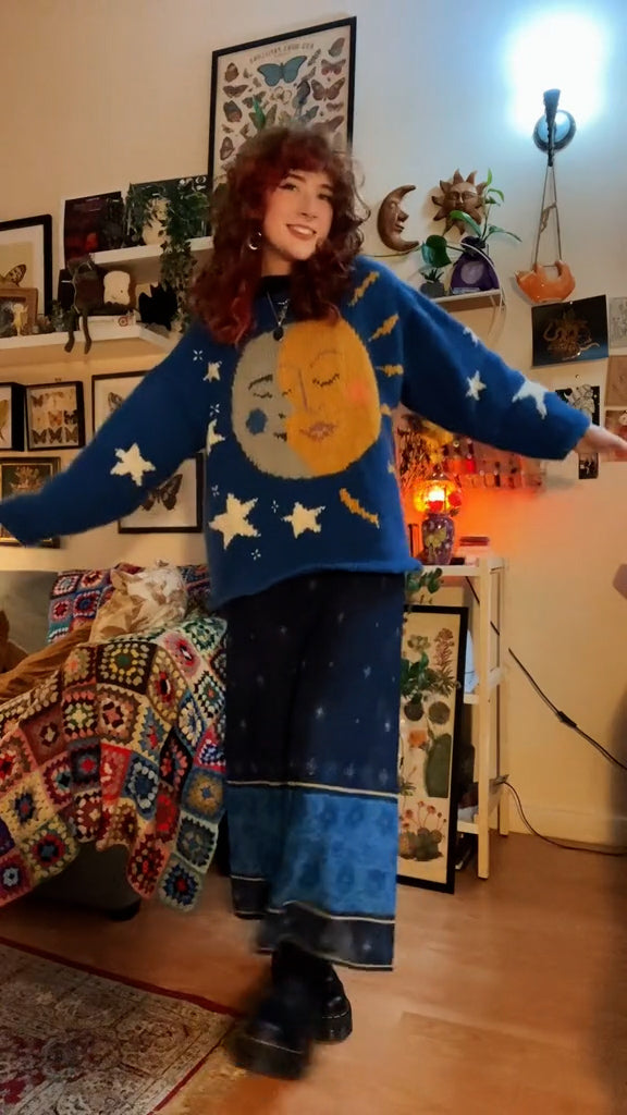 Galaxy Vintage Knitting Pattern Sweater