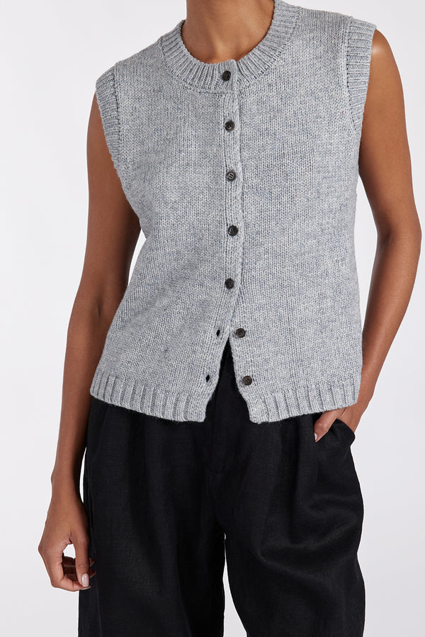 Gilet sans manches en tricot