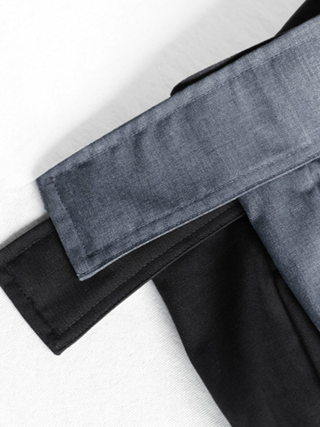 Hook-and-Loop Fastener Wide Leg Velcro Pants