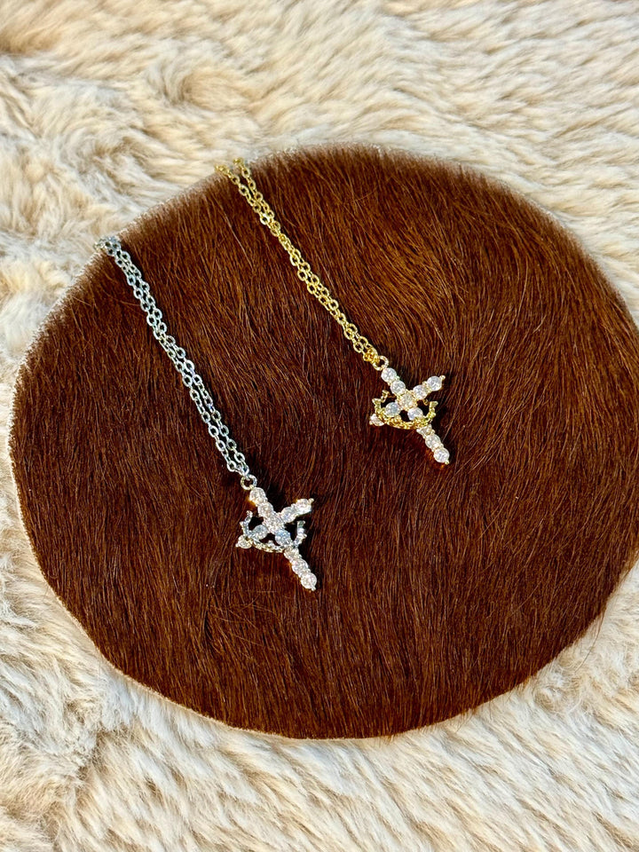 Cross Crown Necklace