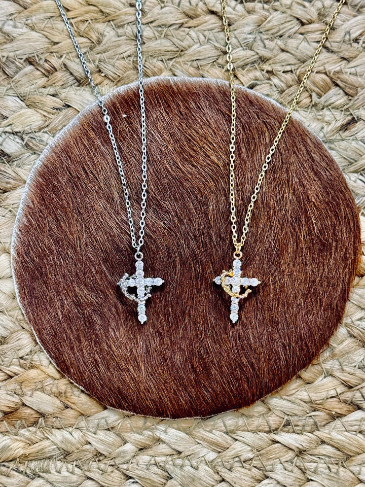 Cross Crown Necklace