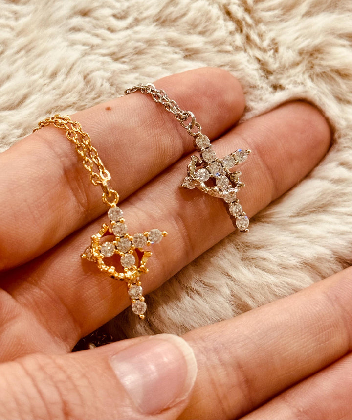 Cross Crown Necklace