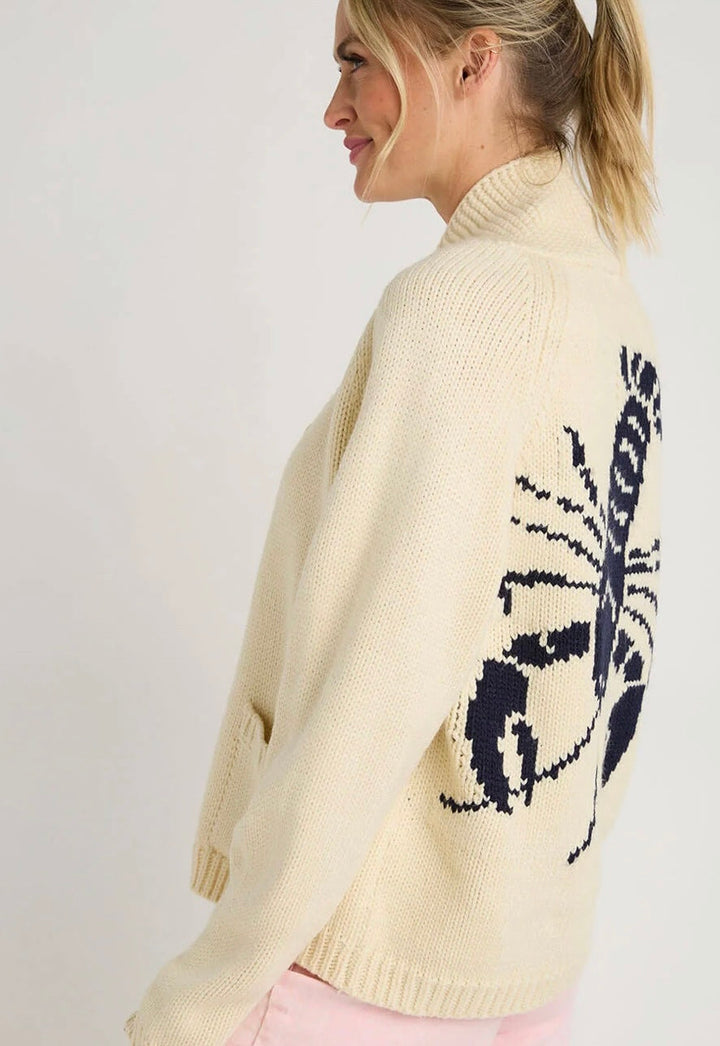 Ivory/White Lobster Cardigan