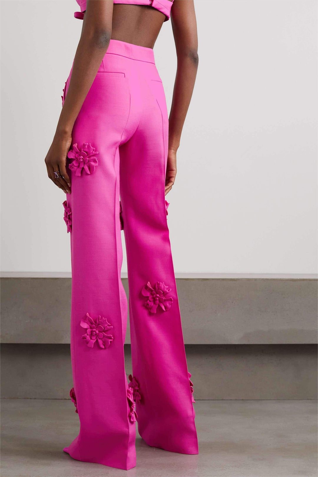 Stereo Flower Mid Rise Pants